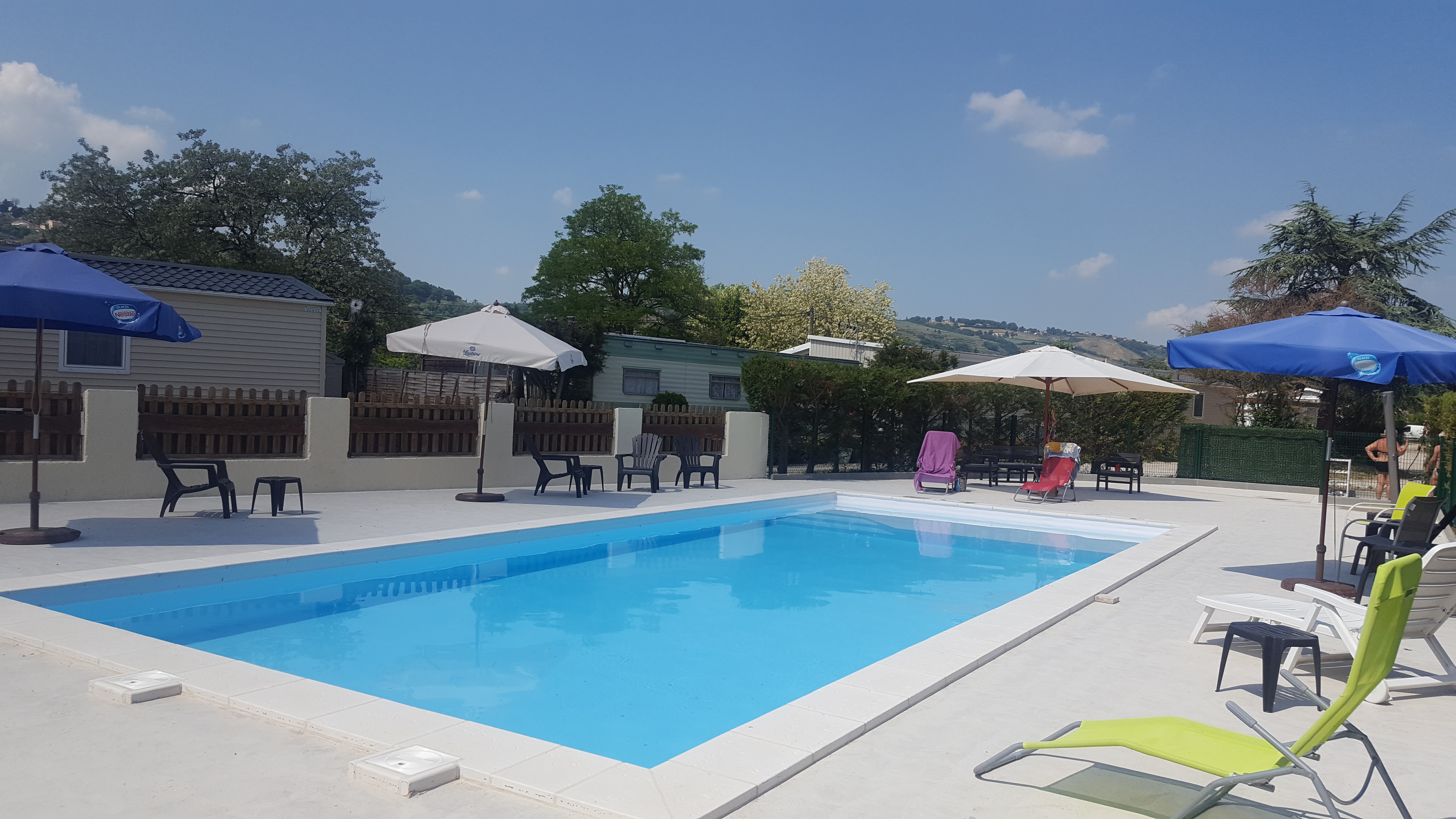 La piscine rénovée en 2018